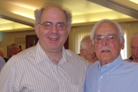 With the late actor Hal Gould